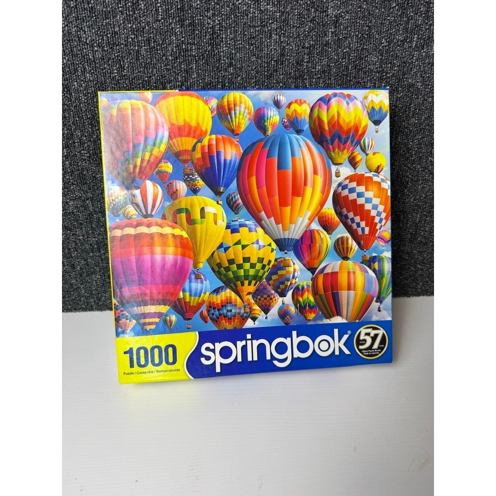 Springbok Hot Air Balloons 1000 Piece Jigsaw Puzzle Multi Color 1000pc COMPLETE